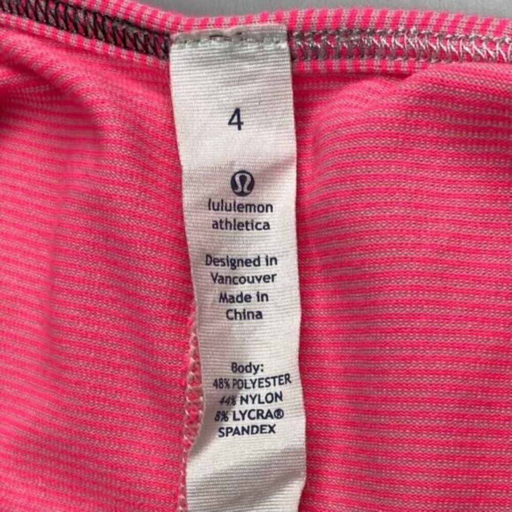 Lululemon Daily Tank Luon Womens Size 4 Wee Stripe Dune Flash - Picture 10 of 10